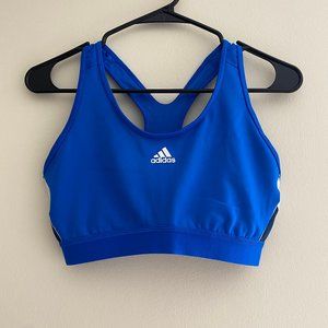 Blue Adidas Sports Bra